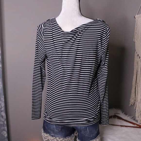 41 Hawthorn | Striped Long Sleeve Top Large - Picture 4 of 7